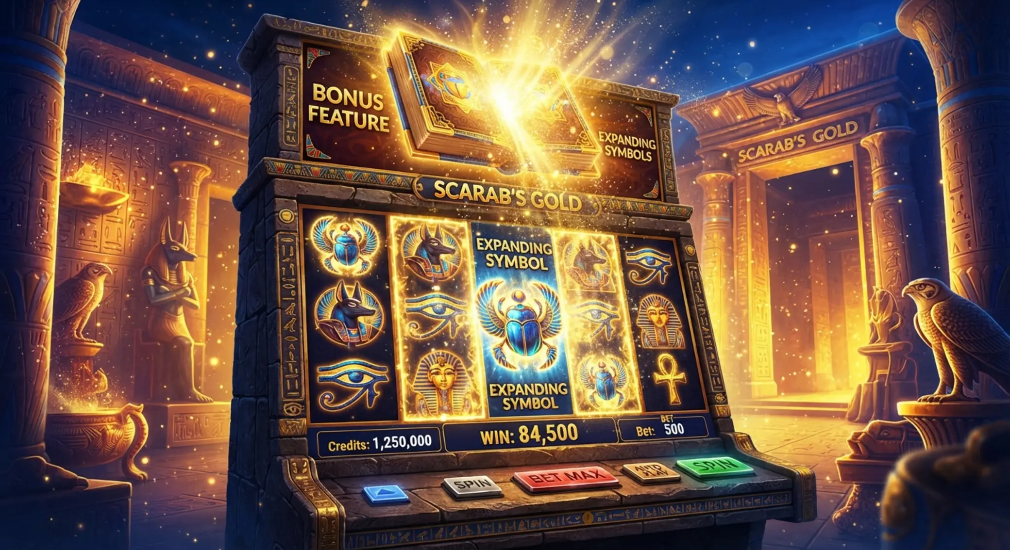 Legacy of Dead bónuszkör illusztráció Legacy of Dead free spins hangulatkép kinyíló könyvvel